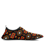 Kids Seven Tribes Black Sockamoccs Slip On Shoes