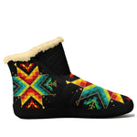 Dream of the Ancestors High Top Zipper Winter Boot with Fur Lining