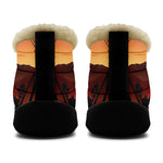 Sunset Tipi Ankle Winter Bootie with Fur Lining