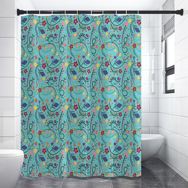 Fresh Fleur Sky Shower Curtain (59 inch x 71 inch)