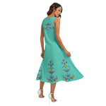 Upper River Metis Turquoise Sleeveless Dress with Pockets