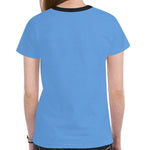 Spirit Bear Guide (Blue) New All Over Print T-shirt for Women (Model T45)