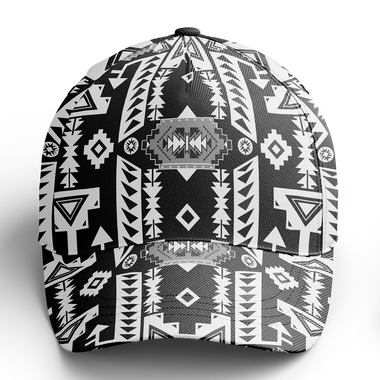 Chiefs Mountain Black and White Snapback Hat