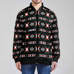 Cree Confederacy War Party Zippered Collared Lightweight Jacket