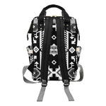 Chiefs Mountain Black and White Multi-Function Diaper Backpack/Diaper Bag