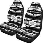 Okotoks Black and White Universal Car Seat Cover With Thickened Back