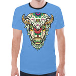 Buffalo Spirit Guide (Blue) New All Over Print T-shirt for Men (Model T45)