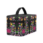Floral Beadwork Cosmetic Bag/Large (Model 1658) Cosmetic Bag e-joyer 