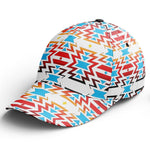 White Fire and Turquoise Snapback Hat Mens Accessories Herman 